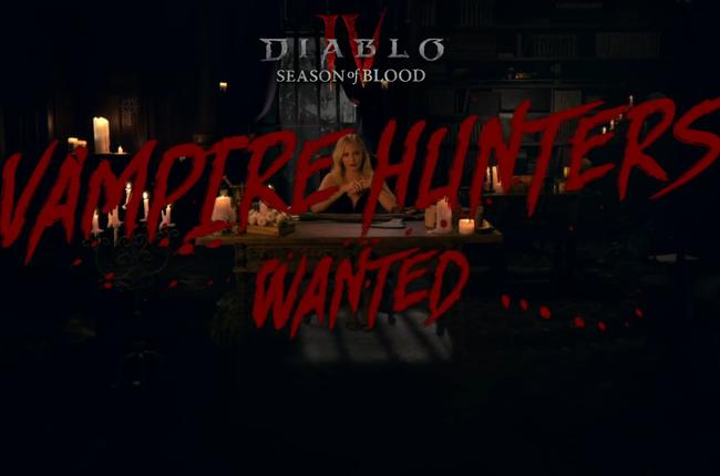 Collaboration of Buffy the Vampire Slayer with Diablo 4: Season of Blood