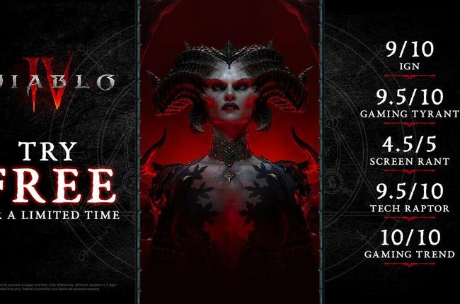 Diablo 4: Enjoy a Free PC Trial up to Level 20 Until October 30th