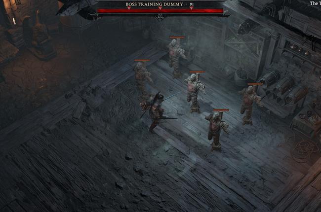 Levels of Expertise in Barbarian Weapons Training on Training Dummy - Diablo 4