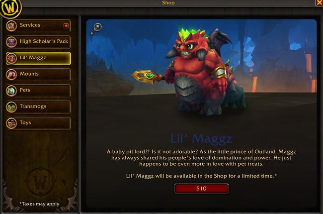 Lil' Maggz - Exciting New WoW Shop Pet Now Accessible