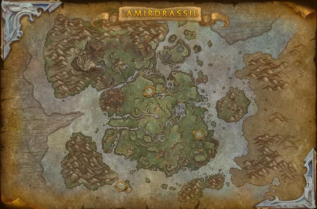 Maps for Amirdrassil Raid in Patch 10.2