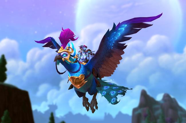 March 2024 Trading Post Items - Stunning Azure Peafowl Mount