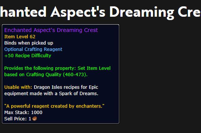Nerfing of Small Crafted Gear in Dragonflight Season 3