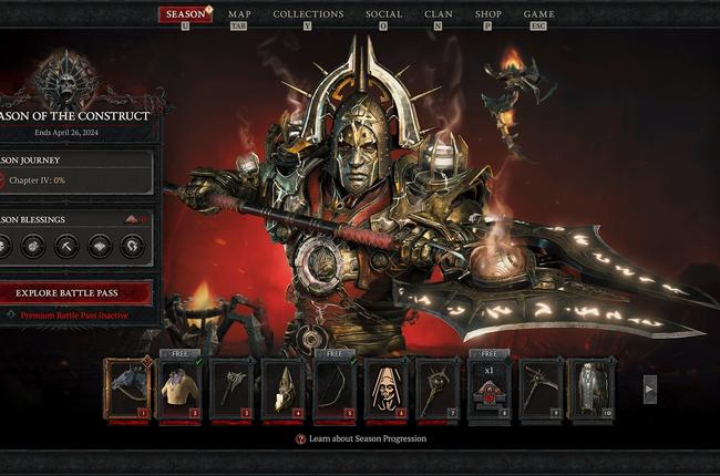 Preview of Rewards in Season 3 Battle Pass for Diablo 4