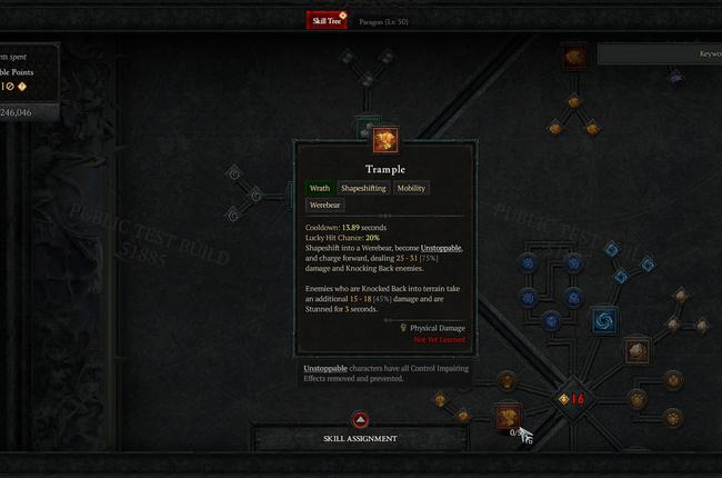Skill Tag Updates in Diablo 4 PTR Patch 1.4.0