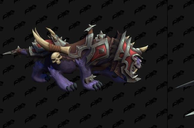 Trading Post August 2024 Rewards for The War Within Beta: Sentinel War Wolf and Kor'kron Nightsaber Mounts