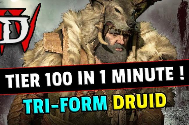 Tri-Form Druid Build Achieves Tier 100 Nightmare Dungeon Clear in Record Time