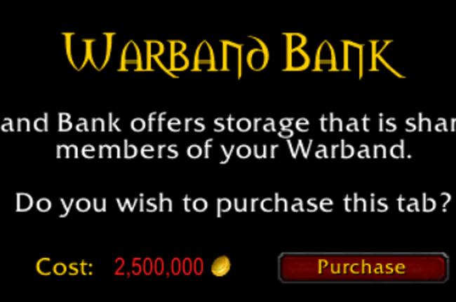 Warband Bank Sneak Peek - Gold Transfers, Size Overview, Access Guide