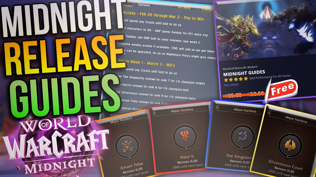 Ultimate LEVELING Guide & Weekly Tips for Midnight Release!
