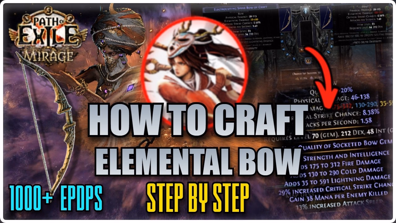 Craft Lightning Arrow Deadeye Bow Cheaply in Mirage 3.28 PoE 1