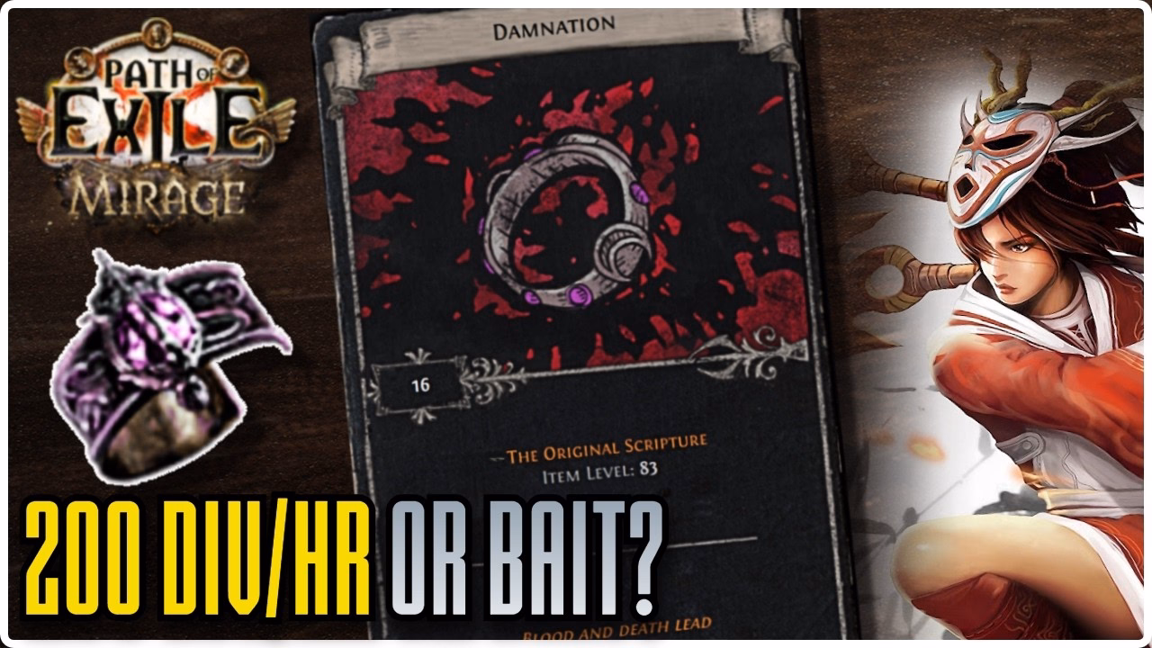 Farming 1000d Div Card in Mirage 3.28 - Path of Exile Tips