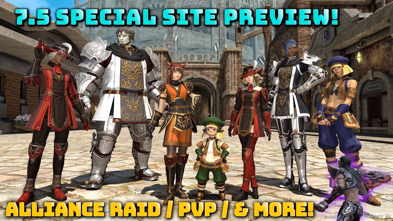 FFXIV Patch 7.5: Alliance Raid Gear, PvP Details & More!