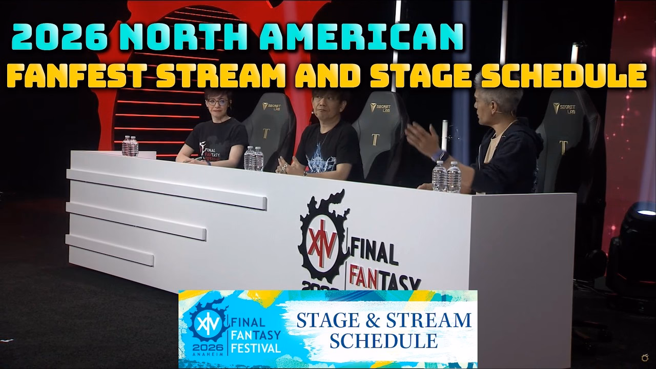 FFXIV Stage Schedule for North America Fanfest 2026!