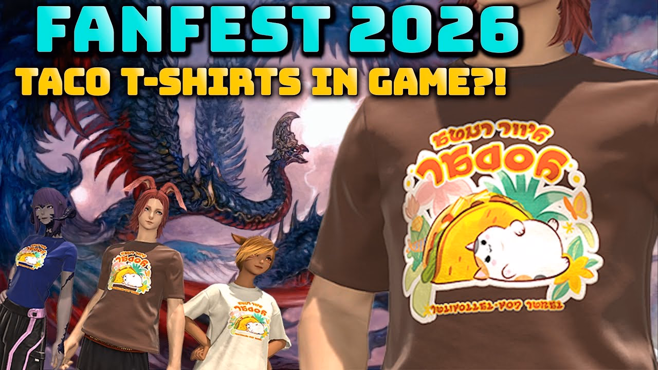 FFXIV Developer Blog: New Taco Shirts for Fanfest!