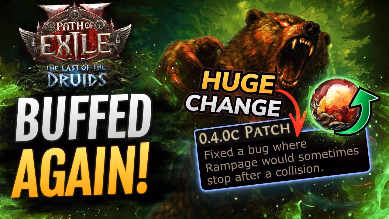 PoE 2: Bear Buff & Huge Druid Changes in Patch 0.4!