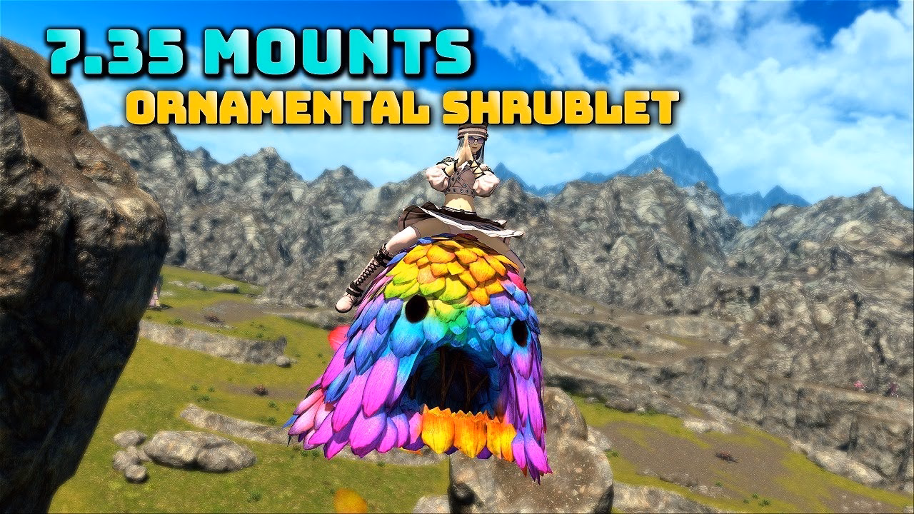 FFXIV Mount: Ornamental Shrublet Highlights