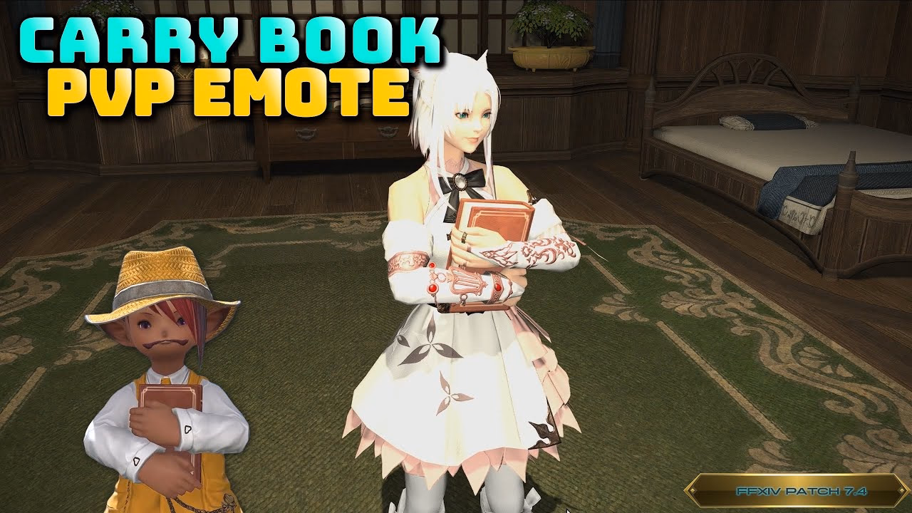 FFXIV: Unlock Carry Book Emote in 7.4 PvP Level 5 Rewards