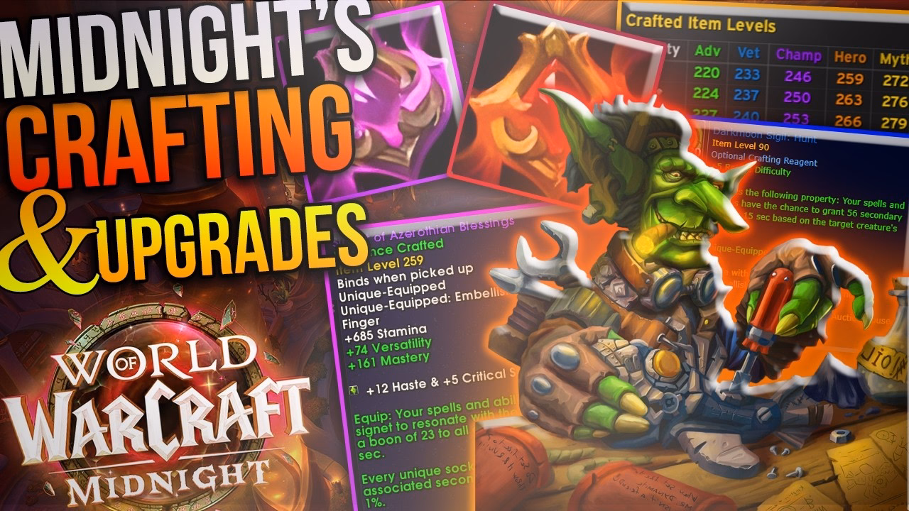 BIS Gear Crafting Guide for Midnight: Key Minmaxing Tips