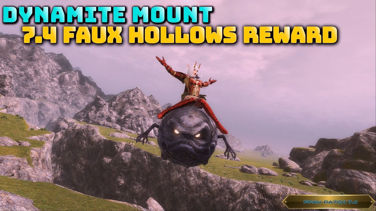 FFXIV: 7.4 Faux Hollows Reward - Dynamite Mount