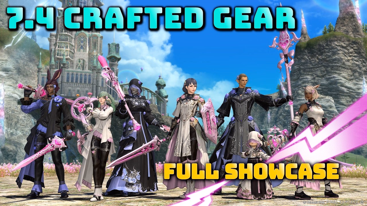 FFXIV Showcase: Courtly Lover's Attire, Weapons, Accessories