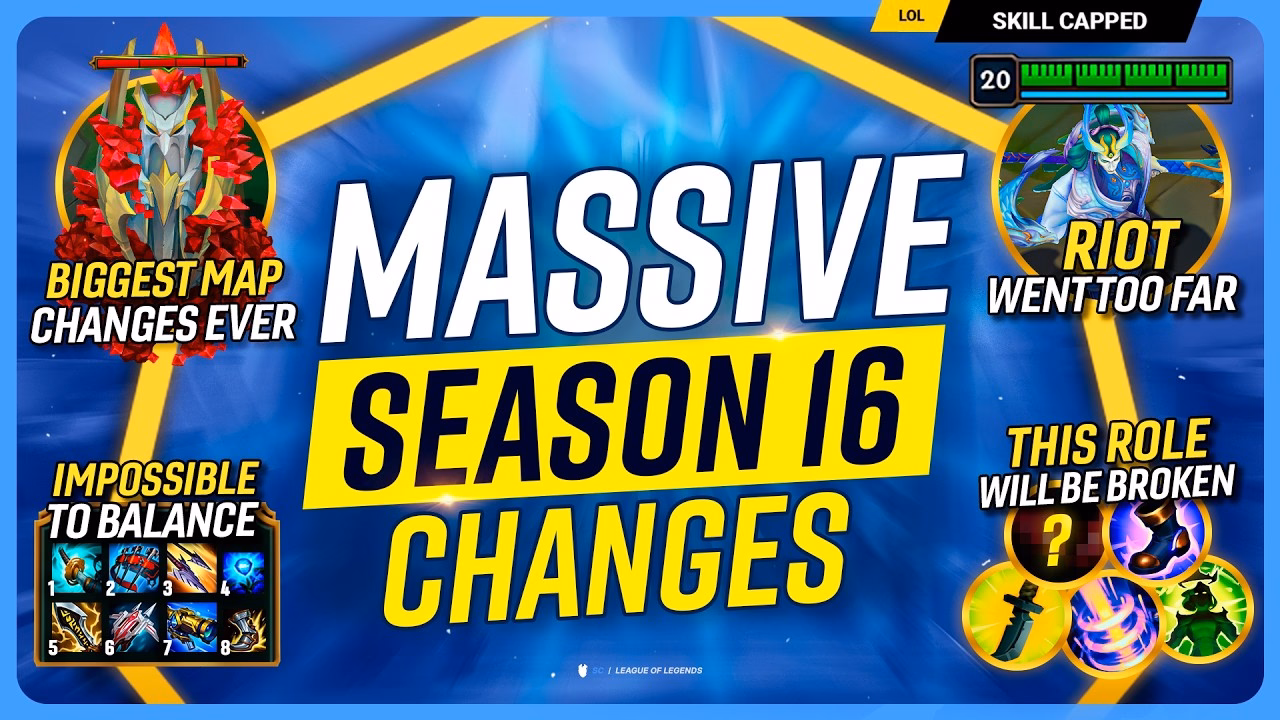 Season 16 Changes in League of Legends: Every Update Explained