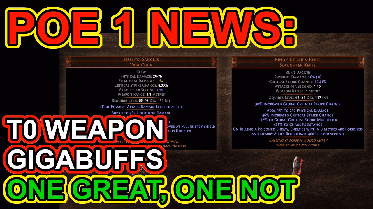 POE 1 News: T0 Gigabuffs & Day 12 Teasers in Path of Exile
