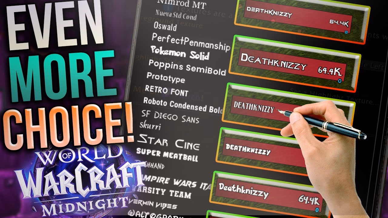 Midnight UI Overhaul: Customize Game Fonts Easily