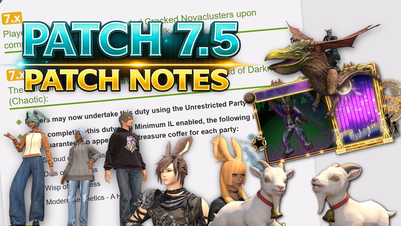FFXIV Patch 7.5 Preliminary Notes: Key Highlights