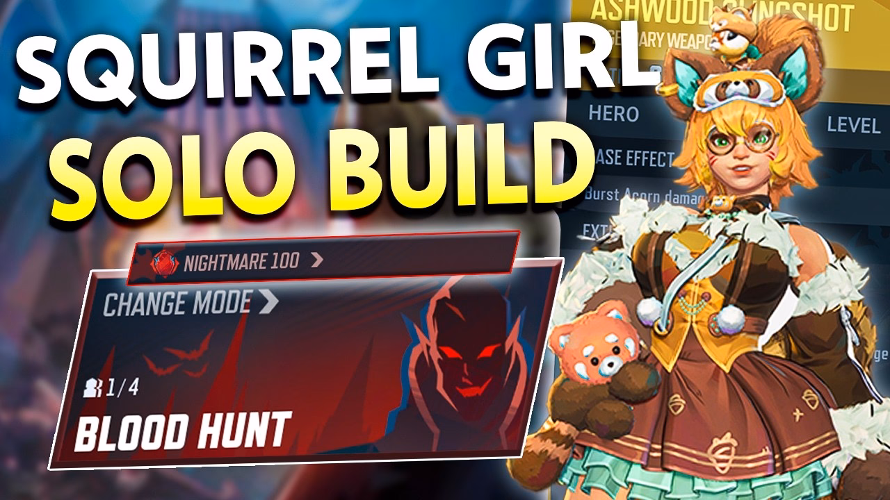 Blood Hunt Nightmare: OP Solo Squirrel Girl Build in Marvel Rivals