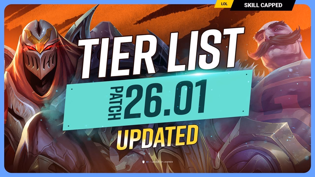 Updated Tier List for Patch 26.01 - League of Legends