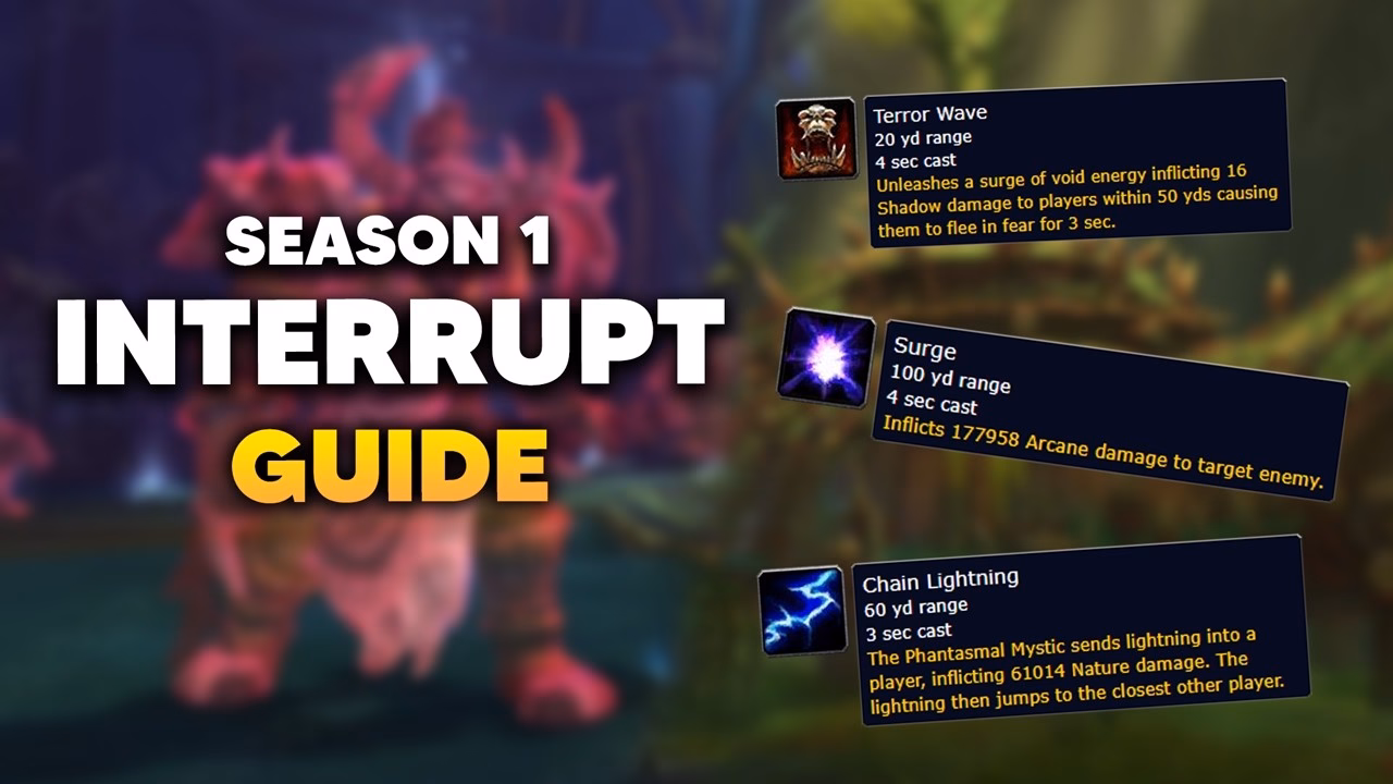 Key Interrupts in Midnight Season 1 Mythic+