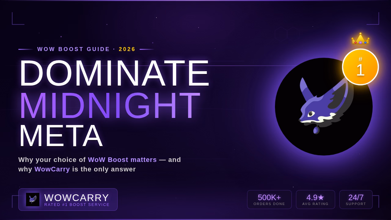 Dominate the Midnight Meta: Why Your Choice of WoW Boost Matters in 2026