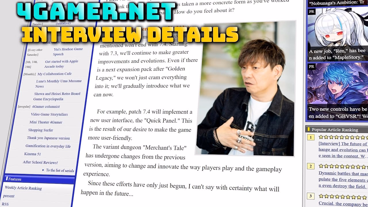 FFXIV: New Character Customization Insights from Yoshi P Interview