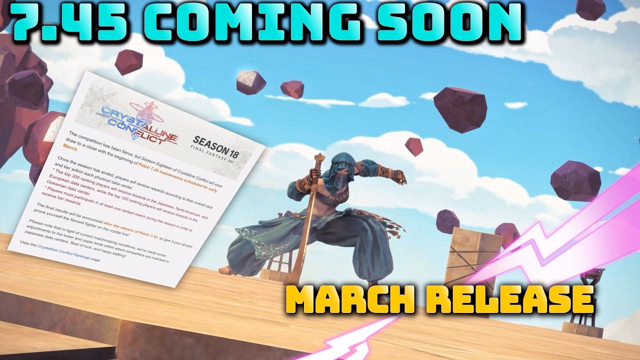 FFXIV Patch 7.45 Arrives March; PvP Ranked Wraps Up Soon