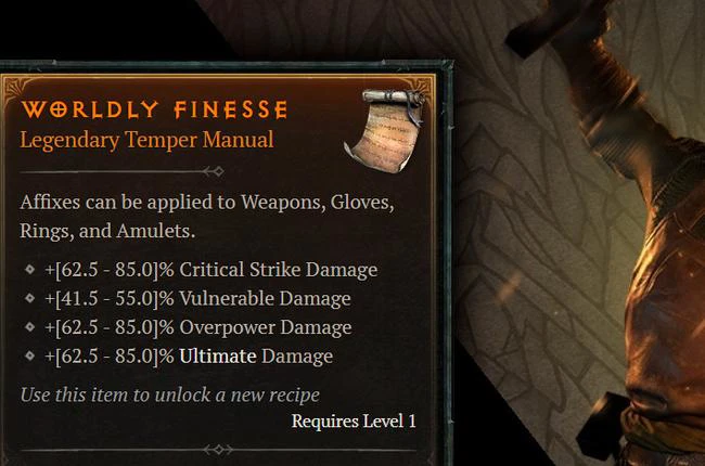 Adjustments to Tempering Formulas in Diablo 4 for Season 5