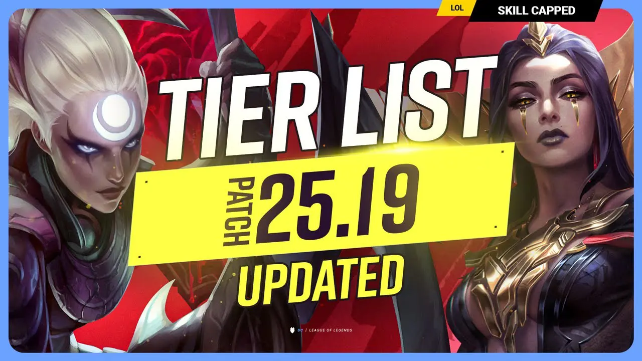 Updated Patch 25.19 Tier List for League of Legends