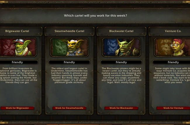 Every Transmog Look from the Goblin Cartel Renown in Undermine(d)