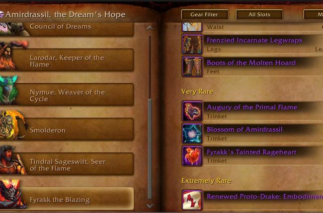 Amirdrassil Market - Rare Fyrakk Trinkets Now More Powerful