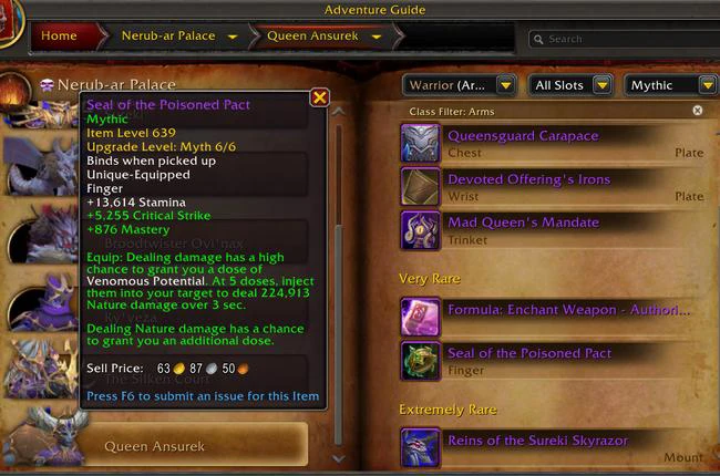 Myth Track Enhancement Extended to Six Levels in War Within Update