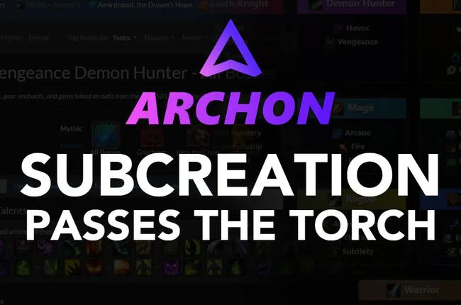 The Acquisition of Subcreation by Warcraft Logs and Archon