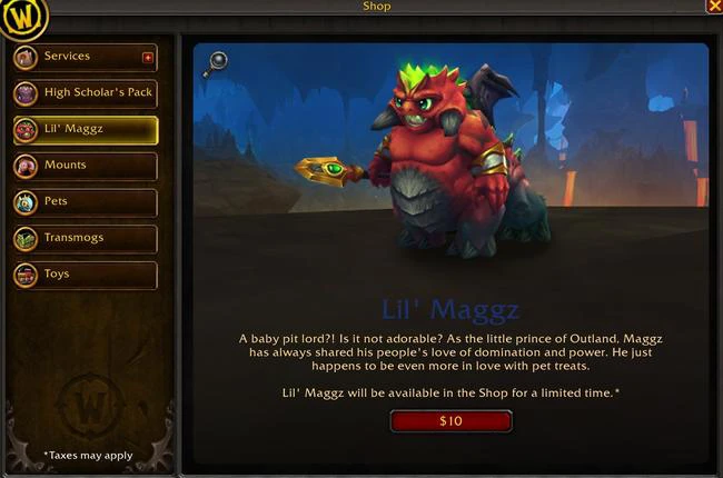 Lil' Maggz - Exciting New WoW Shop Pet Now Accessible