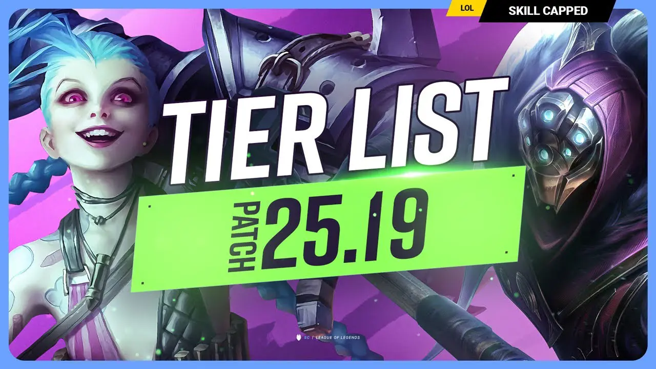 Patch 25.19 Tier List - League of Legends Update