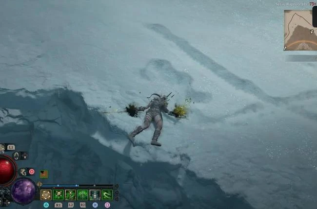 Characters are Constantly Falling to the Ground in a Nightmare Dungeon