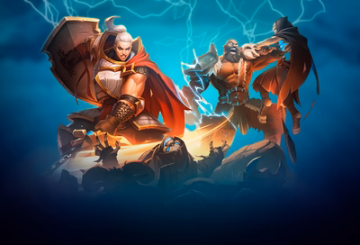 Fellowship Quickplay match victory screen with the 10-15 minute run-time and gear drop summary visible