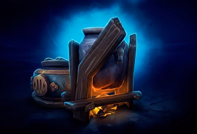 WoW Player Housing miscellaneous decor arranged in a player house