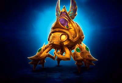 Golden Regal Scarab gilded beetle collector mount in World of Warcraft