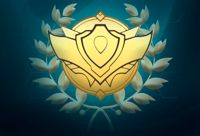 League of Legends ranked placement screen showing the 5-match calibration set for the current season