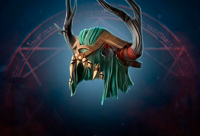 Diablo 4 Gathlen's Birthright unique Druid helm farmed onto a character for Nature Magic builds