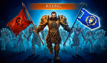 WoW Rated Battlegrounds rating climb unlocking the Galactic Elite set and the Hero of the Horde or Alliance title