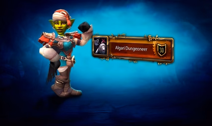Algari Dungeoneer achievement boost and the Versatile Peddler's Trinkets transmog from the Khaz Algar Mythic dungeons